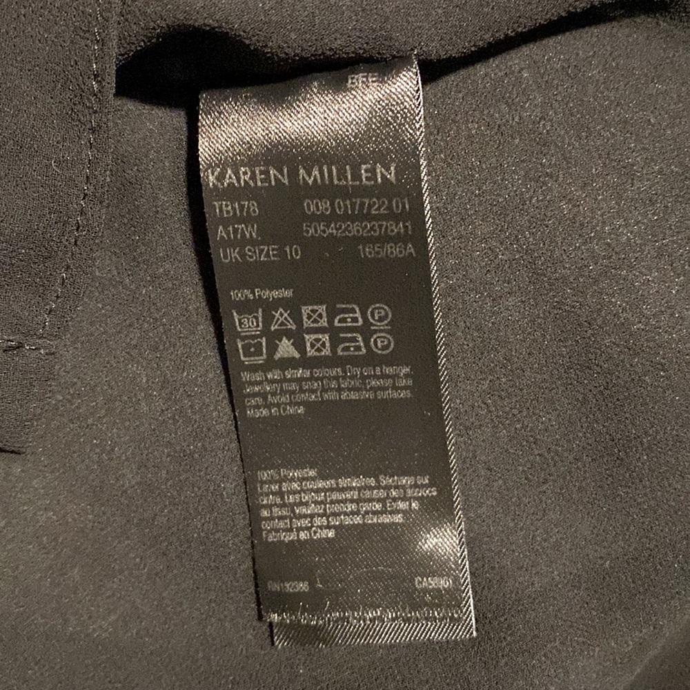 Karen Millen • Sheer Lace Blouse w Belt Bow - Picture 7 of 8